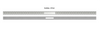 Schluter Systems KERDI-LINE-VARIO 48 Inch (122 cm) Linear Floral Design Grate Assembly,  1-11/16 Inch Wide with Flange Channel Body in Brushed Stainless Steel Design, for Tiled Showers (KLVRID5EB122)