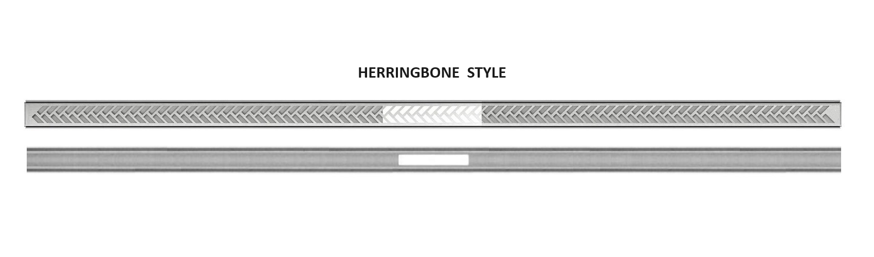 Schluter Systems KerdiLine VARIO Linear Herringbone Grate Assembly