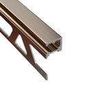 Profilitec Tile Edge Protection Profile Trim, 10-Piece Pack, 8 Ft Length, Metal Tile Edging for Wall and Floor Tile Finishing