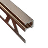 Profilitec Tile Edge Protection Profile Trim, 10-Piece Pack, 8 Ft Length, Metal Tile Edging for Wall and Floor Tile Finishing