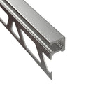 Profilitec Tile Edge Protection Profile Trim, 10-Piece Pack, 8 Ft Length, Metal Tile Edging for Wall and Floor Tile Finishing