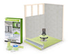 Profilitec Showertec Advanced Waterproof Shower Kit with Prefabricated Sloped Shower Tray, Drain Kit with Grate Assembly, STBO122X81 Lightweight Vapor-Tight Shower Wall Boards