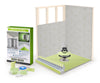 Profilitec Showertec Advanced Waterproof Shower Kit with Prefabricated Sloped Shower Tray, Drain Kit with Grate Assembly, STBO122X81 Lightweight Vapor-Tight Shower Wall Boards