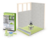 Profilitec Showertec Advanced Waterproof Shower Kit with Prefabricated Sloped Shower Tray, Drain Kit with Grate Assembly, STBO122X81 Lightweight Vapor-Tight Shower Wall Boards