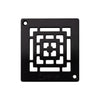 Profilitec Showertec Square Grate Assembly Drain Cover with 4" Drain, Low Profile Tile-Ready Shower Drain System for Waterproof Shower Bases
