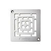 Profilitec Showertec Square Grate Assembly Drain Cover with 4" Drain, Low Profile Tile-Ready Shower Drain System for Waterproof Shower Bases