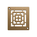 Profilitec Showertec Square Grate Assembly Stainless Steel Drain Cover with 4" Drain and 10 Cm Grid, Low Profile Tile-Ready Shower Drain System for Waterproof Shower Bases