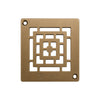 Profilitec Showertec Square Grate Assembly Drain Cover with 4" Drain, Low Profile Tile-Ready Shower Drain System for Waterproof Shower Bases