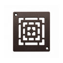 Profilitec Showertec Square Grate Assembly Stainless Steel Drain Cover with 4" Drain and 10 Cm Grid, Low Profile Tile-Ready Shower Drain System for Waterproof Shower Bases