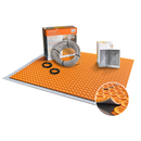 All-in-one Electric Radiant Floor Heating Kit with Uncoupling Membrane, WiFi Smart Programmable Touchscreen Thermostat, Heating Cable