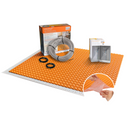 All-in-one Electric Radiant Floor Heating Kit with Peel & Stick Uncoupling Membrane, WiFi Smart Thermostat, Heating Cable