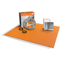 All-in-one Electric Radiant Floor Heating Kit with Uncoupling Membrane, WiFi Smart Programmable Touchscreen Thermostat, Heating Cable