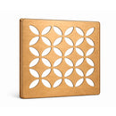 Schluter Systems Kerdi 4 Inch Square Grate Assembly – Stainless Steel Shower Drain Cover, Ideal for Bathroom or Wet Rooms