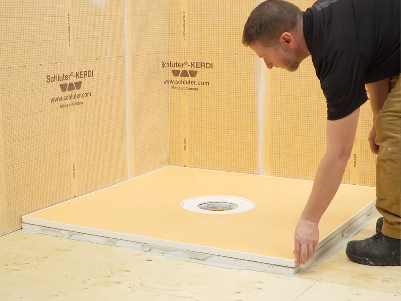 Schluter Systems KERDI-SHOWER-CB Prefabricated Compensation Board, 48"x24"x1", KSCB906101220
