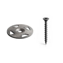 Schluter Systems KERDI-BOARD Screws and Washer Set, Fastens KERDI-BOARD to Wood Stud Framing - Includes 40 Coarse Thread Screws and 40 Galvanized Steel Washers (KBZS35GT32Z)