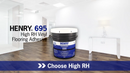 Ardex Henry 695, Solvent-Free, Acrylic Polymer-Based, Vapor and Water Resistant, Universal Adhesive, 4 Gal (15.14 L) Pail, for LVT and Vinyl Flooring Underlayment in Residential or Commercial Areas (30886)