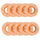 Schluter Kerdi-Seal Mixing Valve Seal Seals with Over-Molded Rubber Gaskets for Sealing Pipe Protrusions and Protecting Backing Panels - 4-1/2-Inch Outlet Size, 10-Pack - KMSMV10235/114