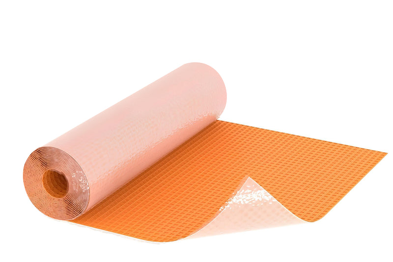 Schluter Systems Ditra-PS Peel and Stick Uncoupling Waterproofing Membrane Roll with Pressure-Sensitive Adhesive, No Thin-Set Required