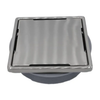 ARDEX TLT 4 Inch Stainless Steel Shower Drain Cover Kit with Adjustable Adapter and Connectite Assembly, Square Grate, Corrosion Resistant Tile Shower Drain System