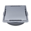 ARDEX TLT 4 Inch Stainless Steel Shower Drain Cover Kit with Adjustable Adapter and Connectite Assembly, Square Grate, Corrosion Resistant Tile Shower Drain System