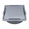 ARDEX TLT 4 Inch Stainless Steel Shower Drain Cover Kit with Adjustable Adapter and Connectite Assembly, Square Grate, Corrosion Resistant Tile Shower Drain System