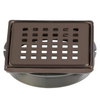 ARDEX TLT 4 Inch Stainless Steel Shower Drain Cover Kit with Adjustable Adapter and Connectite Assembly, Square Grate, Corrosion Resistant Tile Shower Drain System