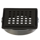 ARDEX TLT 4 Inch Stainless Steel Shower Drain Cover Kit with Adjustable Adapter and Connectite Assembly, Square Grate, Corrosion Resistant Tile Shower Drain System
