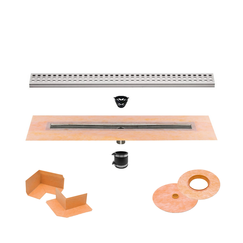 schluter systems shower drain kit grate