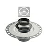 All-in-one Shower Drain Kit with 2 Inch ABS or PVC Bonding Flange, 4 Inch Grate Assembly