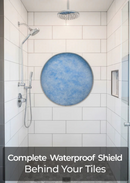 Kobau Flex SD60 Waterproofing Vapor Retarder Crack Prevention Polyethylene Membrane 108 Sq Ft Roll, 25 Mil Thick For Ceramic Tile and Natural Stone Tile, Flooring Underlayment For Bathroom and Shower