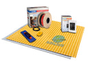 Mapei Mapeheat Electric Radiant Floor Heating Kit with Heating Membrane with Thermal Break, Thermostat, Underfloor Heat Cable and Safe Installation Tools