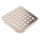 Wedi Drain Cover, Grate Assembly, 3-3/4"x3-3/4", for Shower Base in Tiled Shower Surrounds