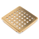 Wedi Drain Cover, Grate Assembly, 3-3/4"x3-3/4", for Shower Base in Tiled Shower Surrounds
