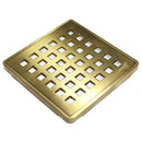 Wedi Drain Cover, Grate Assembly, 3-3/4"x3-3/4", for Shower Base in Tiled Shower Surrounds