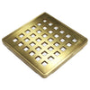 Wedi Shower Drain Cover, Grate Assembly, 3-3/4"x3-3/4" Stainless Steel Adjustable Tile-Ready Drain Cover with Frame for Prefabricated Shower Bases and Waterproof Shower Systems