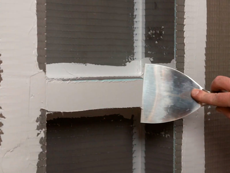 Wedi "Lean" Prefabricated Durable Polystyrene Building Panel Waterproof Shower Niche, 16 Inch x 42 Inch, with Adjustable Removable Shower Shelf, for Tiled Shower Surrounds, US3000024