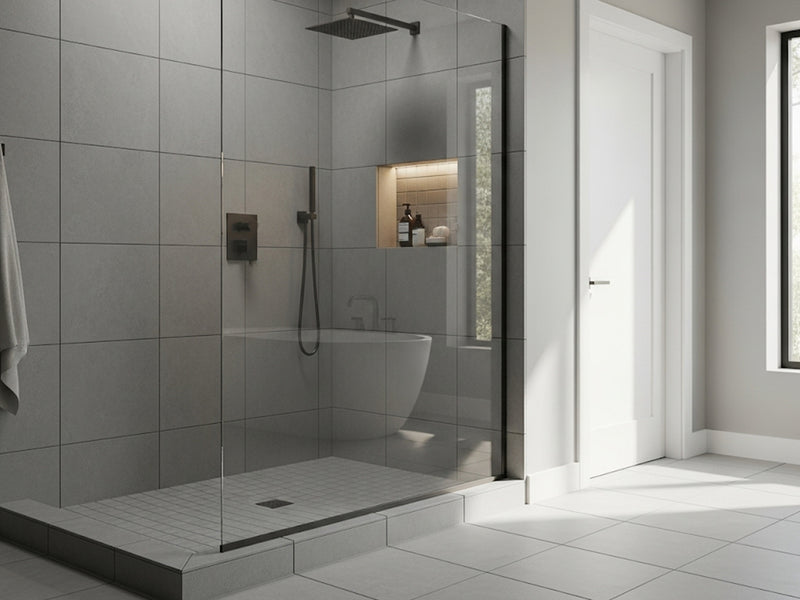 Wedi Prefabricated Durable Polystyrene Building Panel Waterproof Shower Niche, with Adjustable Removable Shower Shelf, for Tiled Shower Surrounds, 16" x 22", US3000007