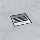Wedi Drain Cover, Grate Assembly, 3-3/4"x3-3/4", for Shower Base in Tiled Shower Surrounds