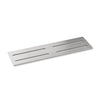 Wedi Premium Prefabricated Slotted Shower Niche Brushed Stainless Steel Shelf, 11-7/8" x 3-1/2" (30.16 cm x 8.89 cm), Shower Accessory with Four Slots for Showers, Bathrooms
