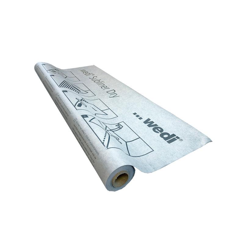 Wedi Subliner Dry Mat Roll, Crack-isolation, Vapor Retardant, Polyethylene Waterproofing Membrane, Flexible Flooring Underlayment For Ceramic Tile and Floor Heating System