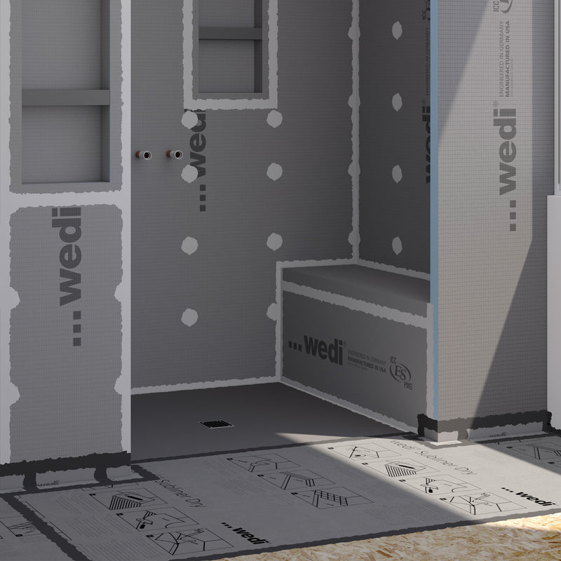 Wedi Waterproofing Membrane Inside Corners - 10-Pack Polyethylene Fleece Laminated Corner Pieces