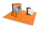 Schluter Systems DITRA Electric Radiant Floor Heating Kit with Uncoupling Membrane, WiFi Programmable Touchscreen Thermostat, Heating Cable (DHEKRTW12040)