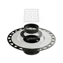 All-in-one Shower Drain Kit with 2" ABS or PVC Bonding Flange, 4" Grate Assembly