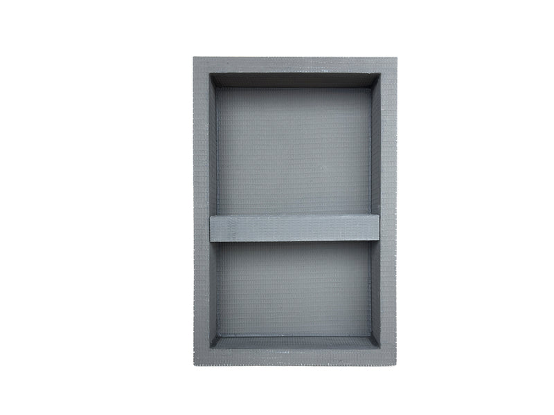 Ardex TLT Prefabricated Vapor-resistant Lightweight XPS Foam Waterproof Shower Niche, with Alkali Resistant Fiberglass Mesh, Adjustable Shower Shelf, for Tiled Shower Surrounds, TLT 502 - 16 Inch x 22 Inch