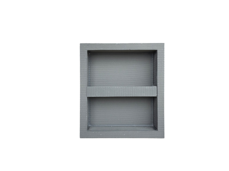 Ardex TLT Prefabricated Vapor-resistant Lightweight XPS Foam Waterproof Shower Niche, with Alkali Resistant Fiberglass Mesh, Adjustable Shower Shelf, for Tiled Shower Surrounds, TLT 501 - 16 Inch x 16 Inch