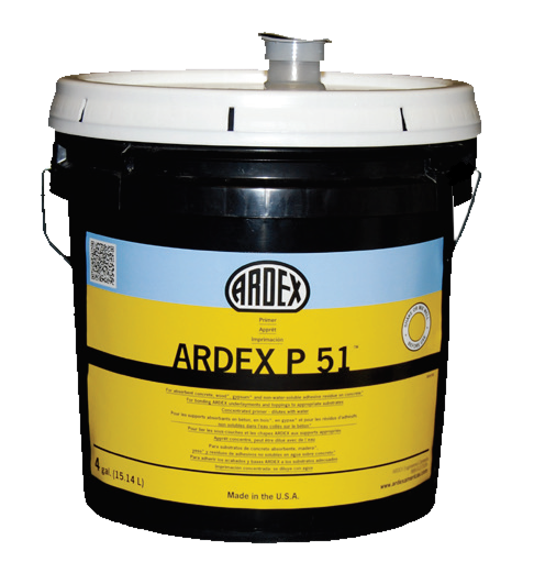 Ardex P-51 Concentrated Solvent-Free Primer for Wood, Gypsum, and Non-Water Soluble Adhesive Residue Over Concrete