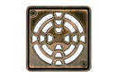 Schluter Systems Kerdi 4 Inch Square Grate Assembly – Stainless Steel Shower Drain Cover, Ideal for Bathroom or Wet Rooms
