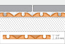 Schluter Systems Ditra-Heat Electric Floor Heating Uncoupling, Waterproofing Membrane with Vapor Management and Load Support - Ideal for Tiles and Stone - 1/4-Inch Thickness, 134.5 Square Feet Roll - DH512M
