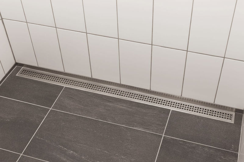 Schluter Systems Kerdi-Line Frameless Linear Grate Assembly (Cover) for Ceramic and Stone Tiles - Tileable Design