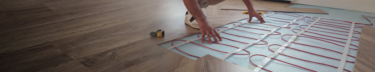 Step into warmth and comfort with heated floor solutions.